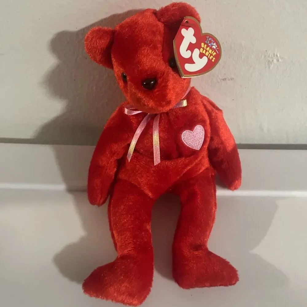 TY Beanie Baby - KISS-e the Old Face Valentines Day Bear (Internet Exclusive) (8
